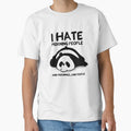 Lazy Panda I Hate Morning People by PixelsNotPens Unisex , , , Long Sleeve Tee