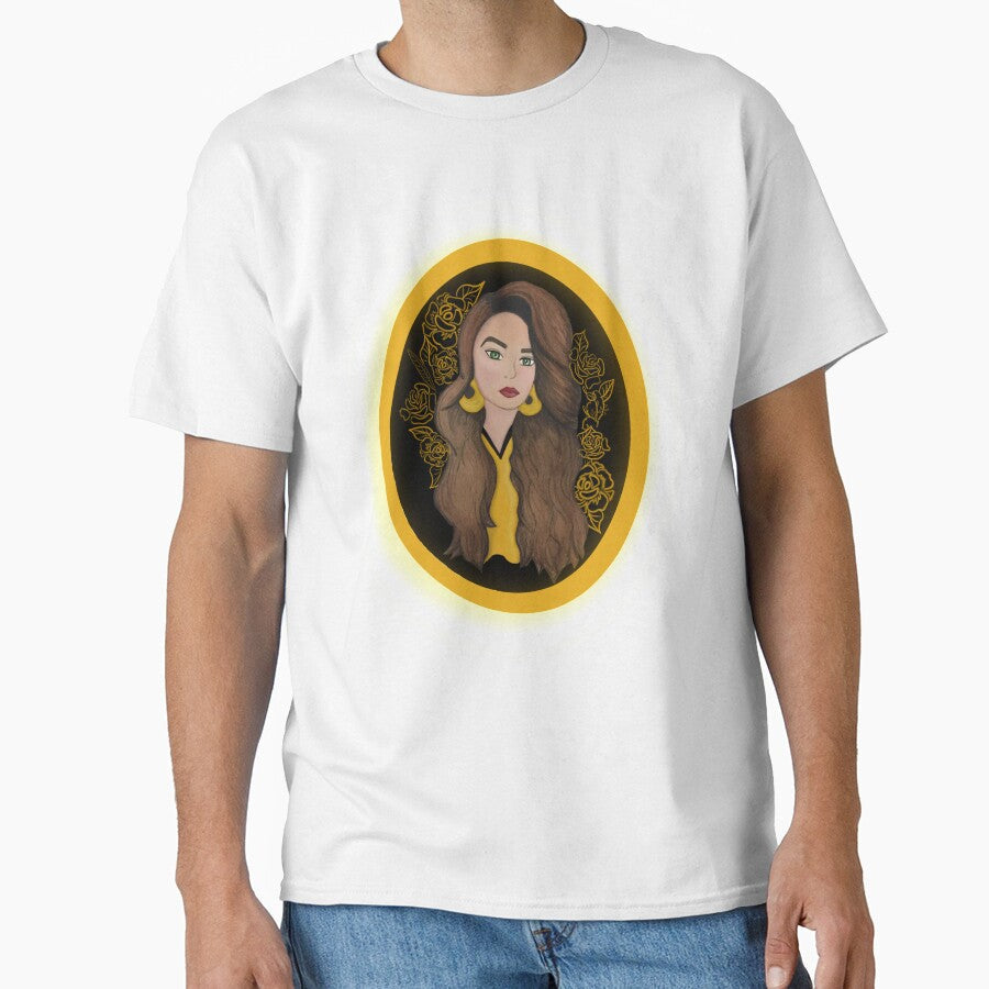 Golden woman by Artsbymeli Unisex , , , Long Sleeve Tee