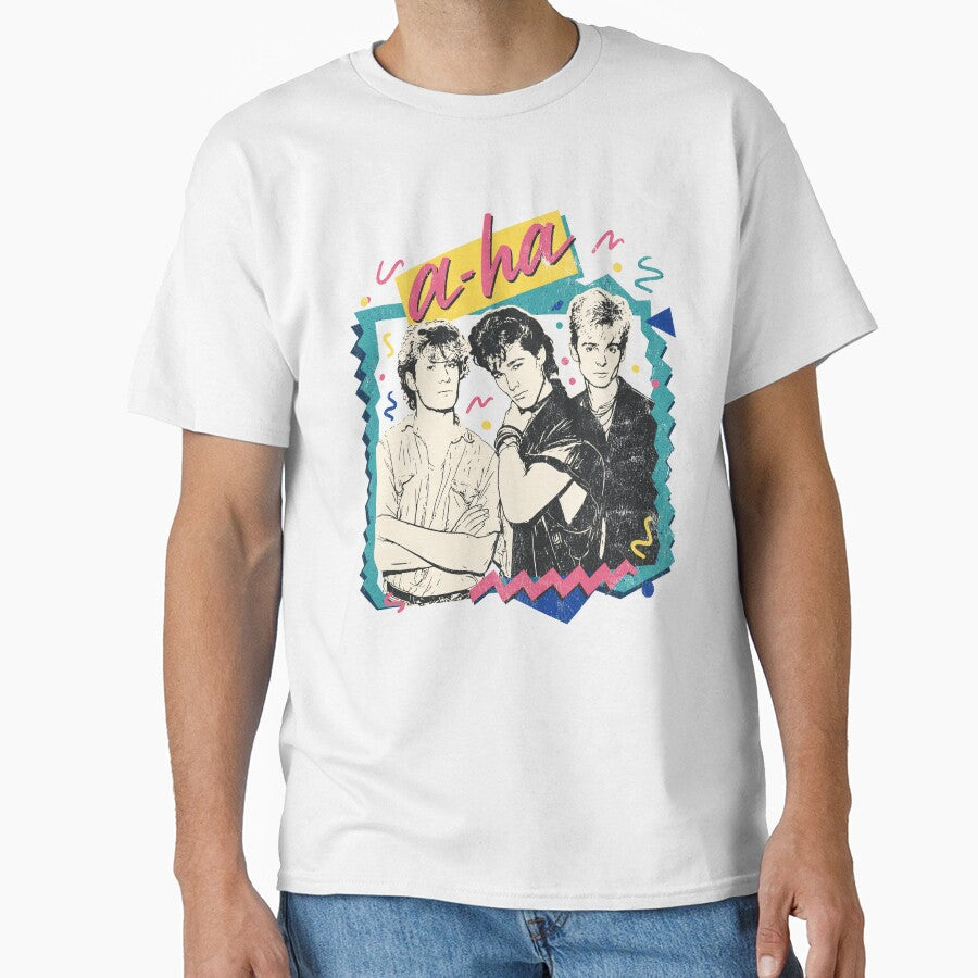 a-ha , Original 80s Retro Fan Design by AestheticNow Unisex , , , Long Sleeve Tee