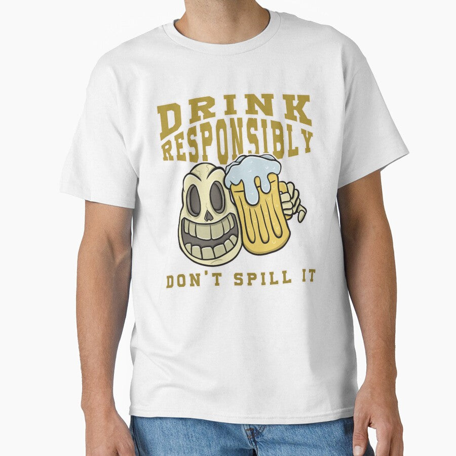 Don't Spill a Drop: Fun Beer Art for USA Enthusiasts by ImaginarStore Unisex , , , Long Sleeve Tee