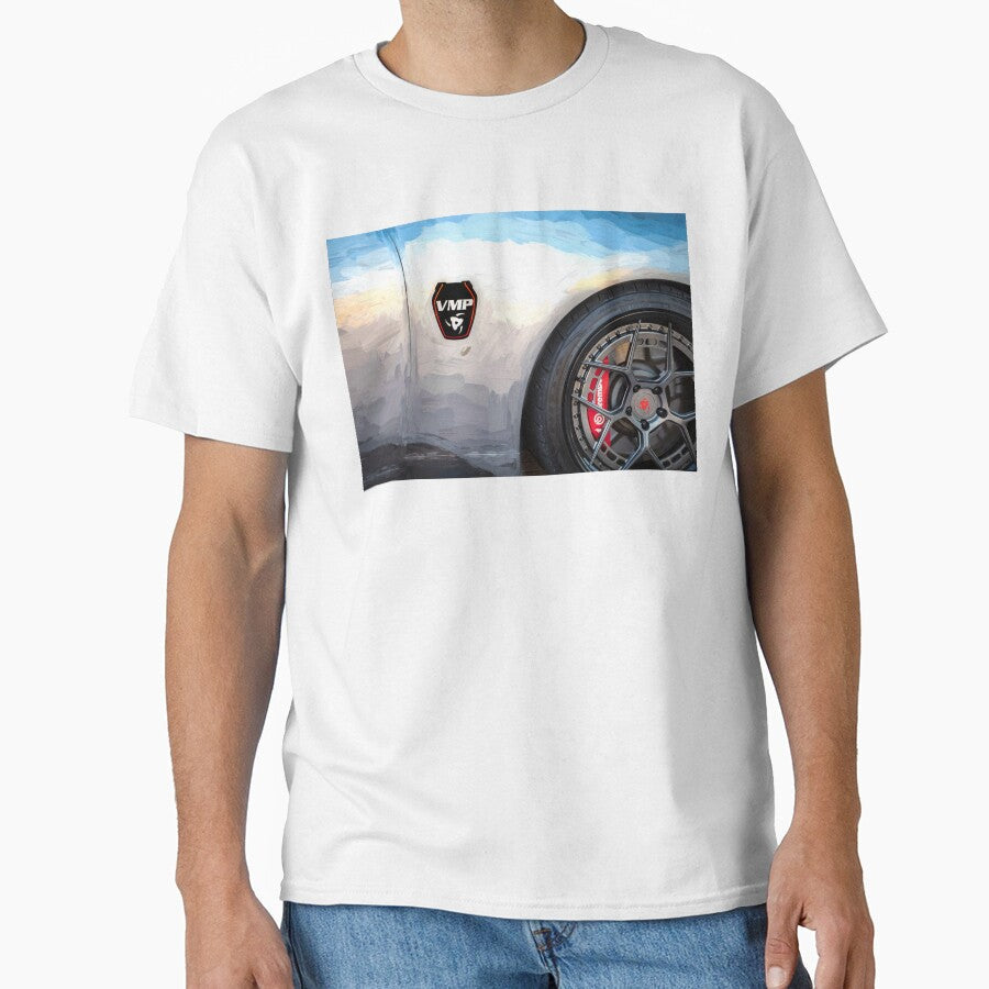 2024 Silver Ford Mustang Premium VMP X120 by RichFrancoCars Unisex , , , Long Sleeve Tee