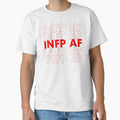 INFP AF Red Personality MBTI Funny Shirt by FanaticTee Unisex , , , Long Sleeve Tee