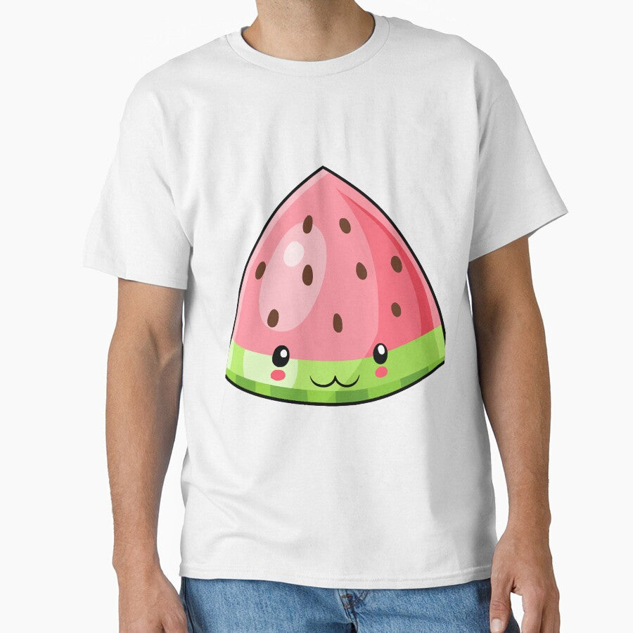 Kawaii watermelon fruit by lnguyen1647 Unisex , , , Long Sleeve Tee