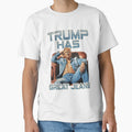 Trump Has Great Jeans Funny Casual Wear Humor by iam8lu3 Unisex , , , Long Sleeve Tee