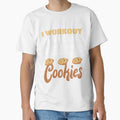 Junk Food I Workout So I Can Eat Cookies Funny Foodie by MagicSD Designs Unisex , , , Long Sleeve Tee