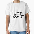 1978-1985 Mazda RX7 (FB) Monochrome side by Asolo99 Unisex , , , Long Sleeve Tee