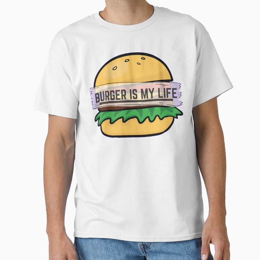 Burger Is My Life, My Love & My Everything by Magical Designs Unisex , , , Long Sleeve Tee