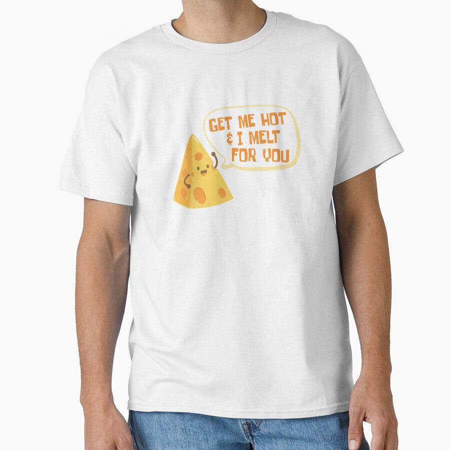 Melted Cheese Lover | Funny Food Porn Cheesy Pun by Maria Garcia Unisex , , , Long Sleeve Tee