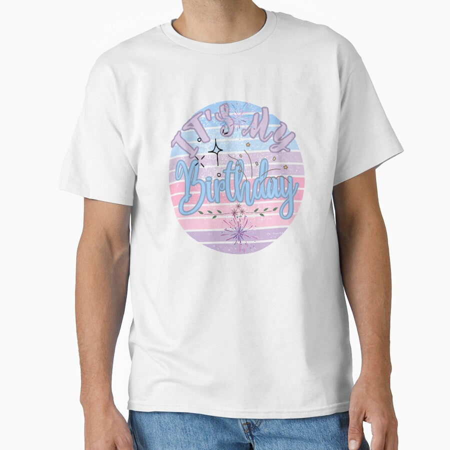 Pastel it's my Birthday by upupupshop Unisex , , , Long Sleeve Tee