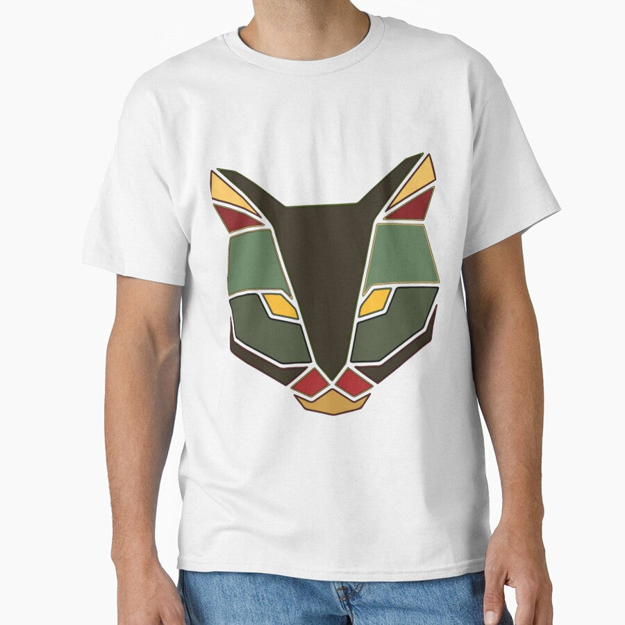 Angry angled cat- earth tones by WatTees