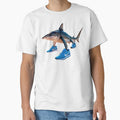 Tralalero Tralala Realistic Shark – Cartoon Design for & More by merchpub Unisex , , , Long Sleeve Tee