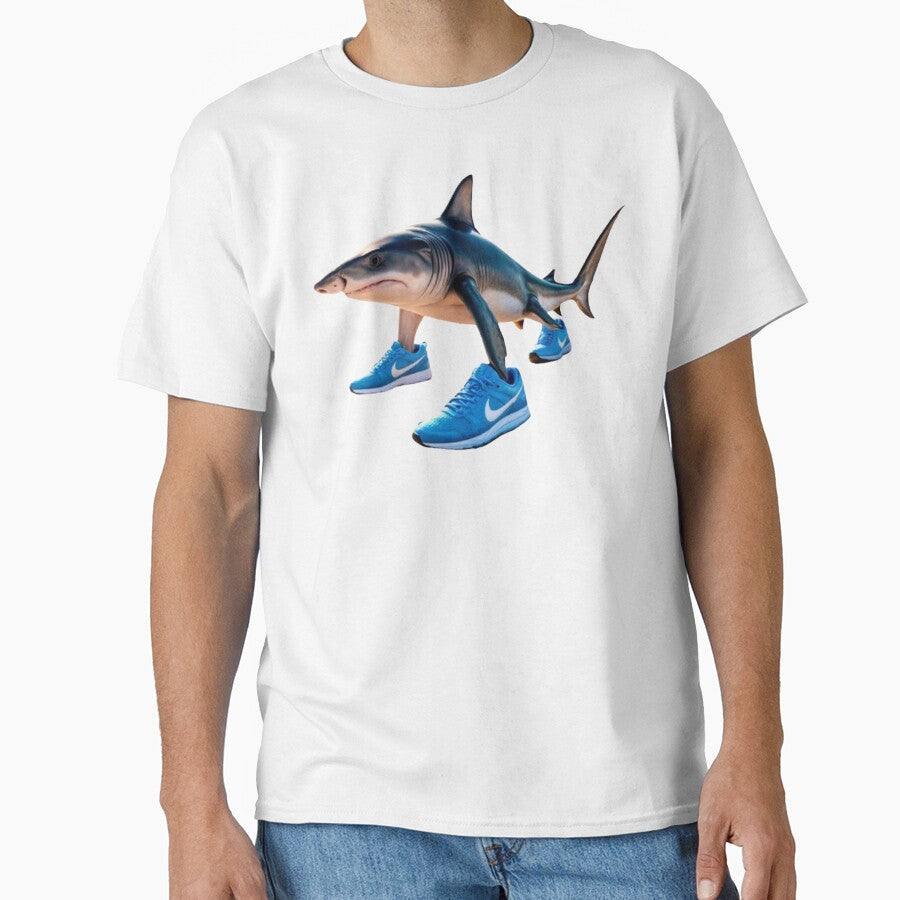 Tralalero Tralala Realistic Shark – Cartoon Design for & More by merchpub Unisex , , , Long Sleeve Tee