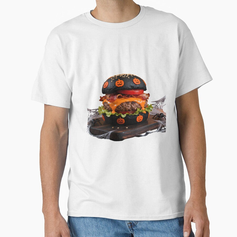 halloween burger by Uglyandcute Unisex , , , Long Sleeve Tee