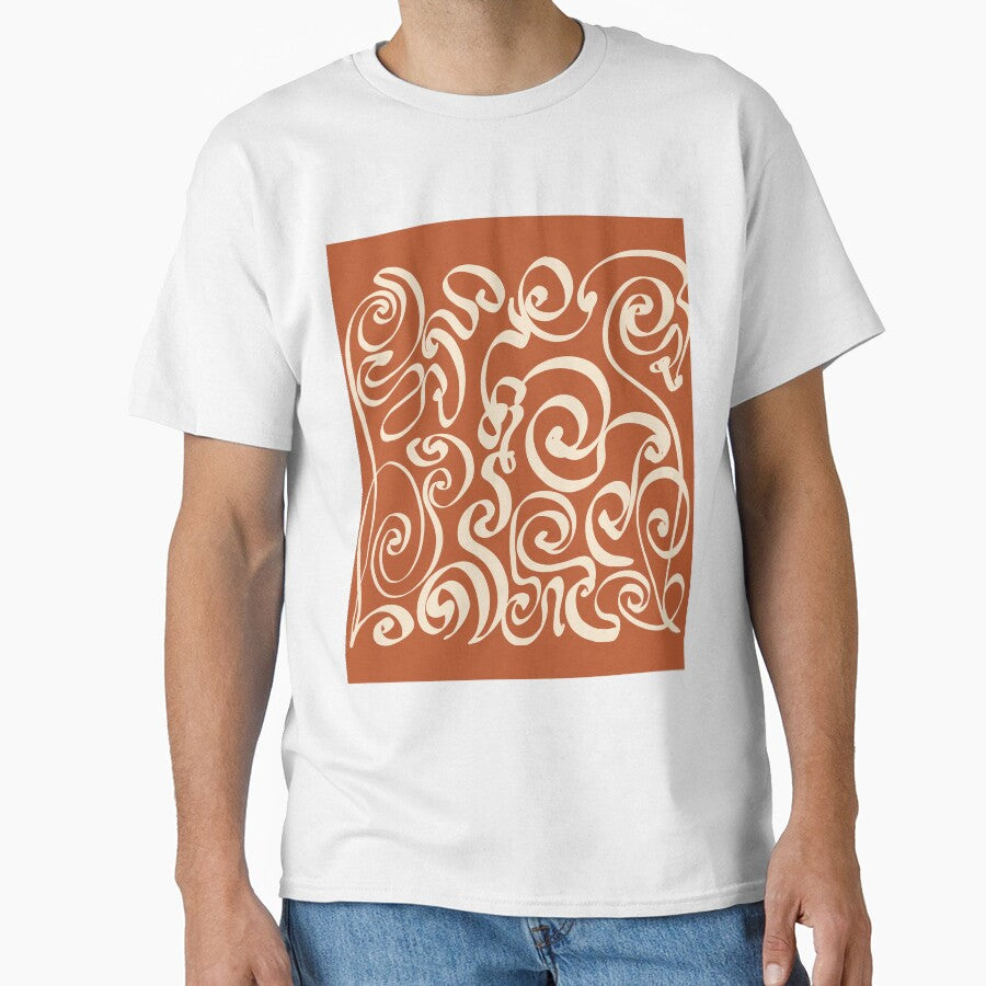 Terracotta Fern Lines by MaiZephyr