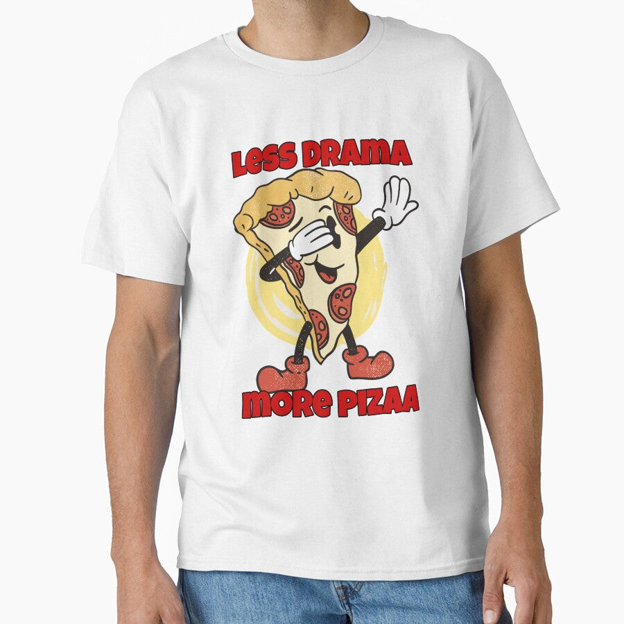 Funny Pizza Lover Less Drama More Pizza by fantasticdesign Unisex , , , Long Sleeve Tee