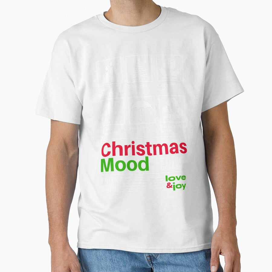 Christmas Mood (Black background Version) by WeBe ArttoU Unisex , , , Long Sleeve Tee