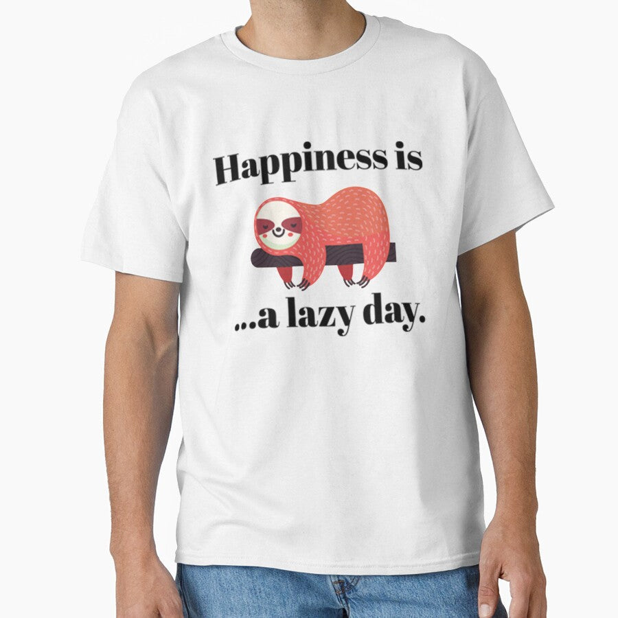 Lazy Day Happiness is a lazy day by PixelsNotPens Unisex , , , Long Sleeve Tee
