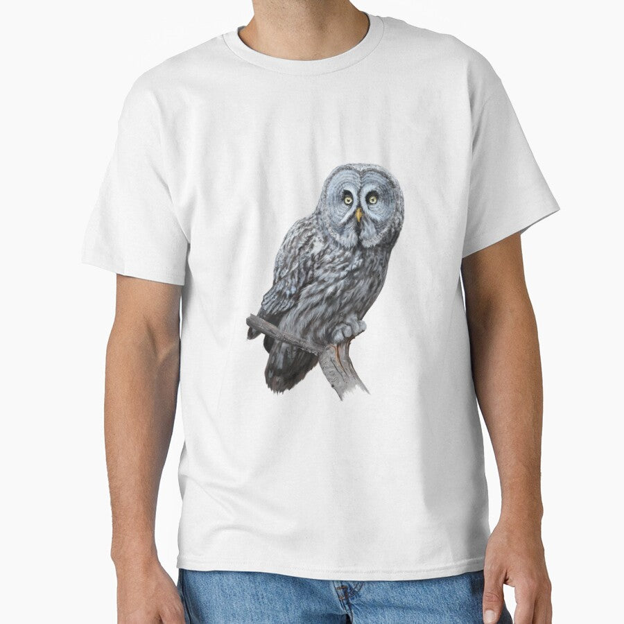 Great grey owl by illustra-terra