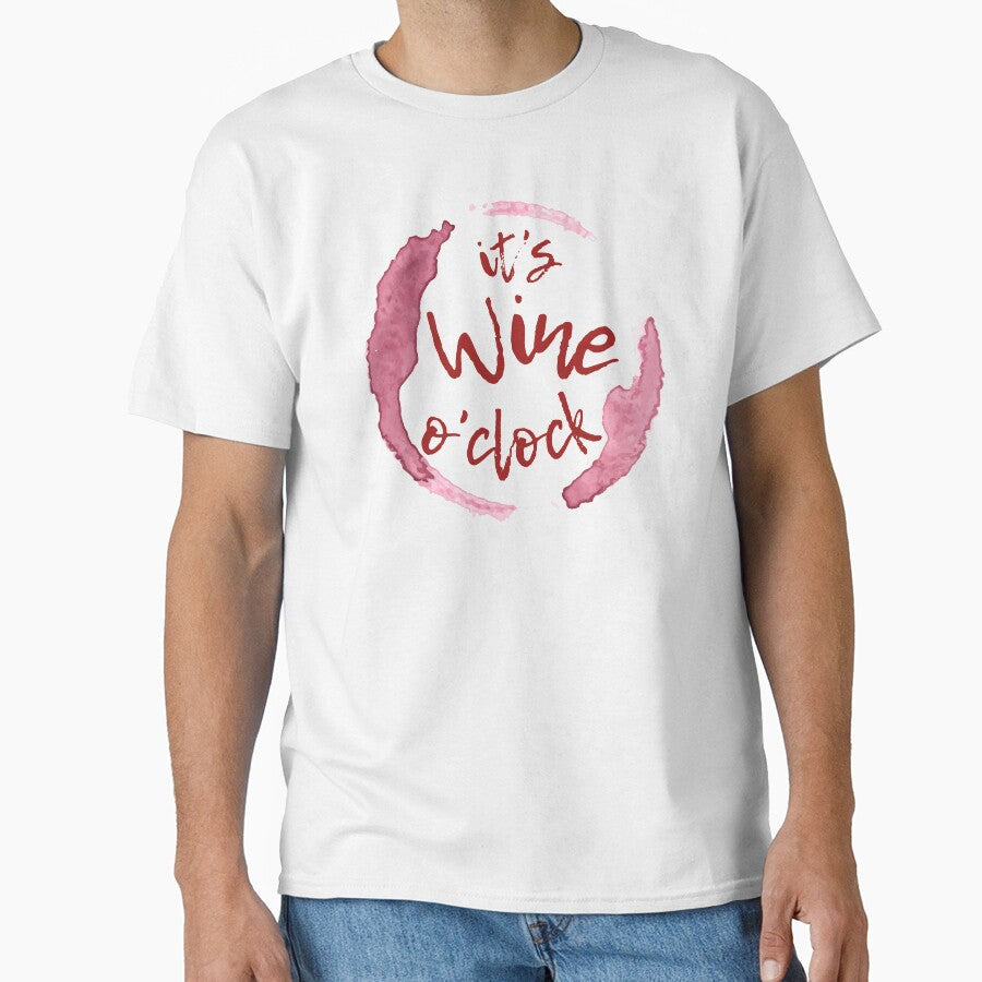 It's Wine O'clock by The Little Wood Cottage Unisex , , , Long Sleeve Tee