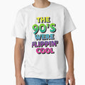 The 90's Were Flippin' Cool, Ombre Pastel Retro Style Design by TrulyEpoque Unisex , , , Long Sleeve Tee
