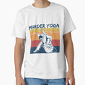 Brazilian Jiu Jitsu Funny Murder Yoga Vintage by SeanDoke Unisex , , , Long Sleeve Tee