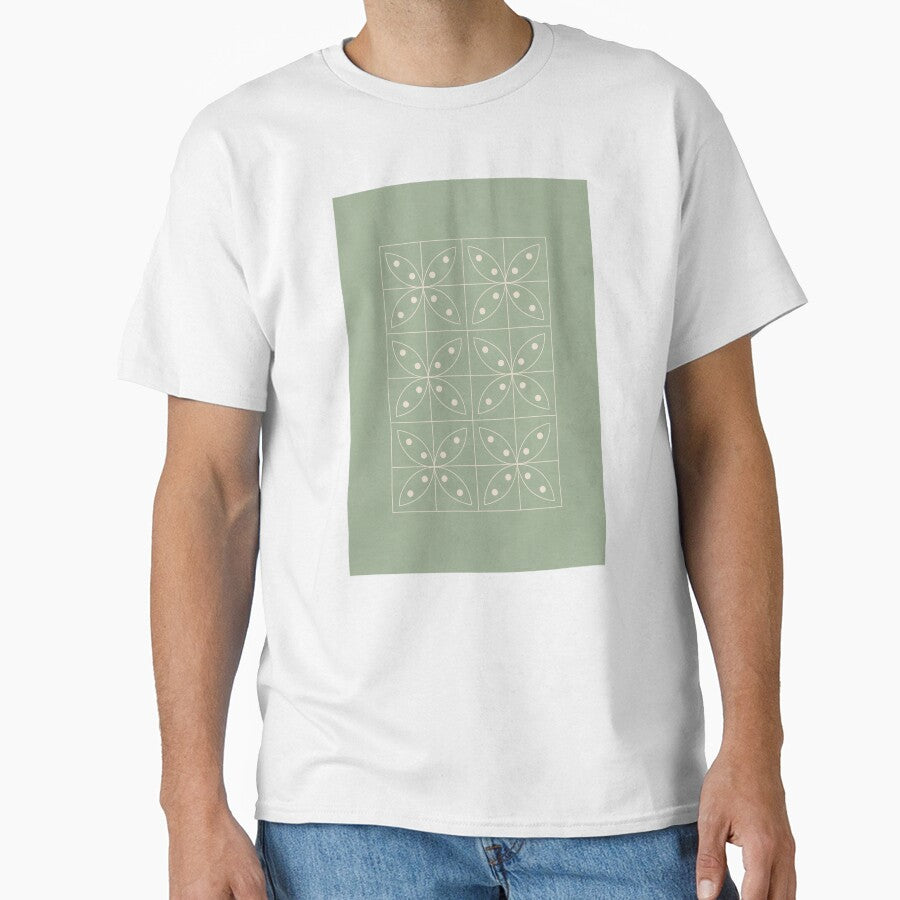 Boho Sage Green, Circle Artwork by technicolorable_art