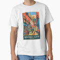 Quebec Vintage Travel Poster by TravelerRat Unisex , , , Long Sleeve Tee