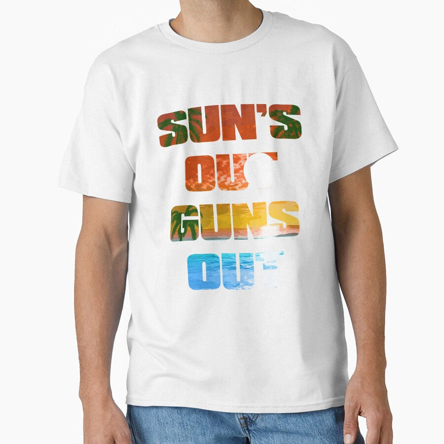 Sun's Out Guns Out by strippedTees Unisex , , , Long Sleeve Tee