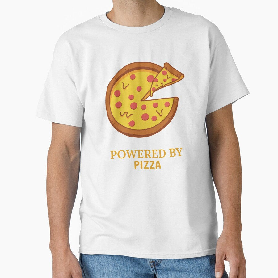 Powered By Pizza - Pizza Day by ManiaTeec Unisex , , , Long Sleeve Tee
