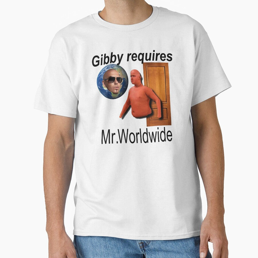 Gibby Requires Mr. Worldwide by BetterLeo Unisex , , , Long Sleeve Tee