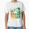 An Abstract Watercolor of Orange and Green Circles - Boho Chic Patterns by GVRDesign
