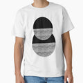 Abstract Geometric Circle Line Art - Black and White by Melody Watson