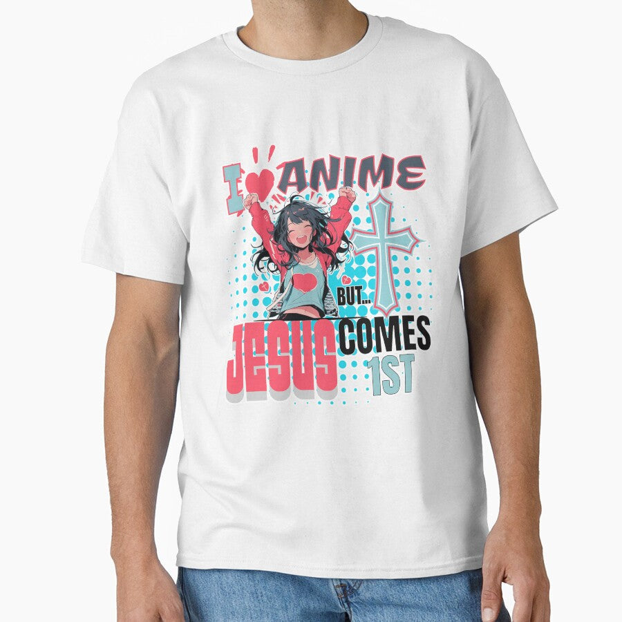 I Love Anime But Jesus Comes First by duke818 Unisex , , , Long Sleeve Tee