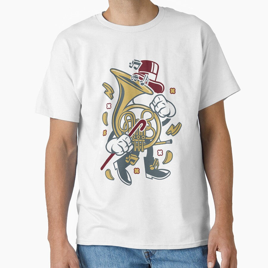 Drawing British Horn Street Cartoon by proctorhaivette Unisex , , , Long Sleeve Tee