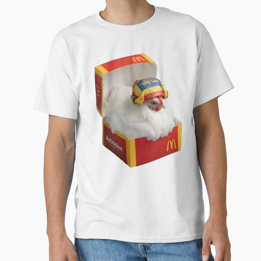 Dione Ball Chicken Undercooked Burger Box by FashionChooks Unisex , , , Long Sleeve Tee