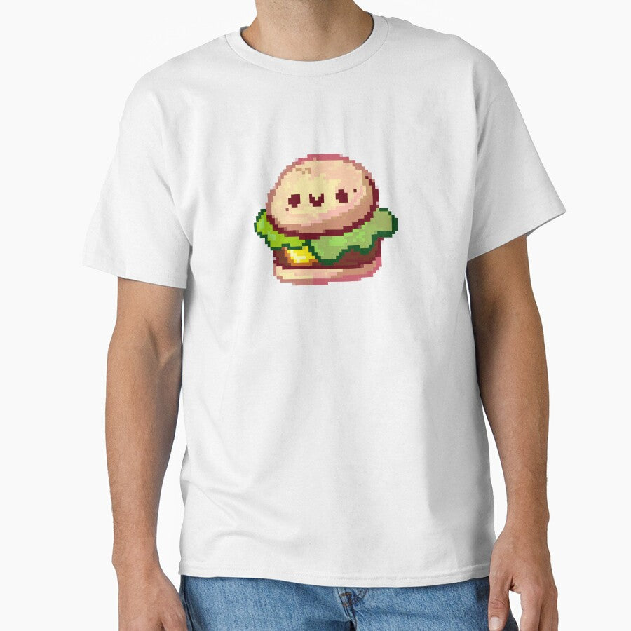 Pixel art Hamburger by Artofmayara Unisex , , , Long Sleeve Tee