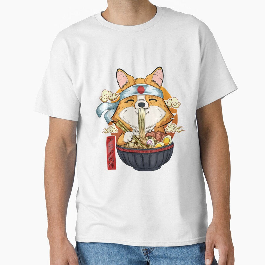 Ra Corgi Dog Anime Japanese Gift by tolivia Unisex , , , Long Sleeve Tee