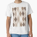 Neutral Earthy Tone Harlequin Diamonds Design by PatternTitan