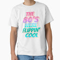 Pastel Ombre The 80's Were Flippin' Cool, Retro Style Design by TrulyEpoque Unisex , , , Long Sleeve Tee