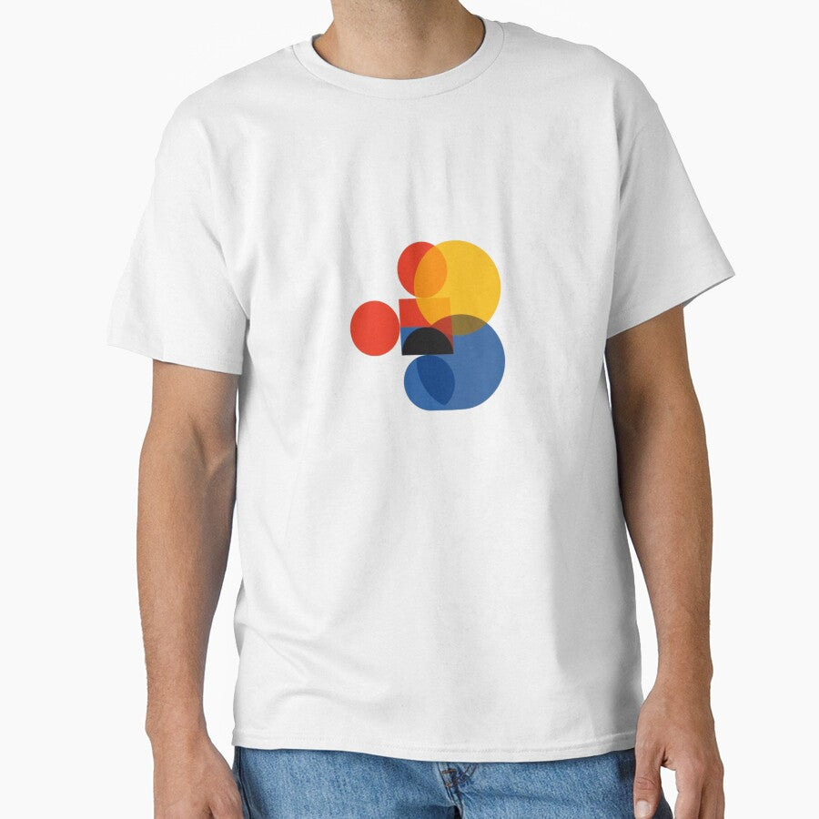 Bauhaus Overlapping Geometric Abstract Shapes Art by ByKayaPrints