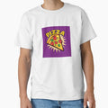 Purple Pop Art Pizza Slice Collection by SaucyFoodTruck Unisex , , , Long Sleeve Tee
