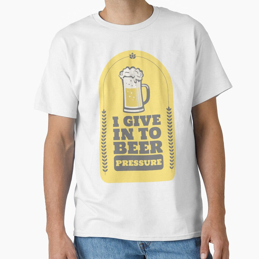 I Give In To Beer Pressure Design by Artpace Unisex , , , Long Sleeve Tee