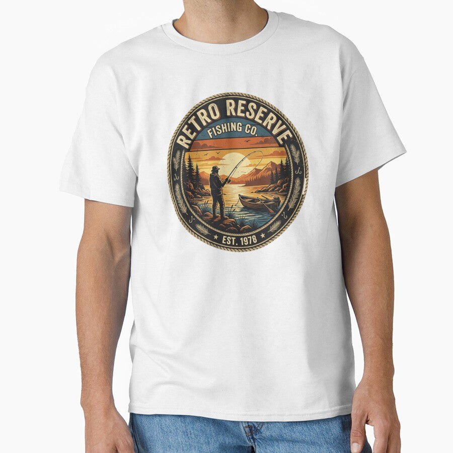Retro sunset fishing vibes by CREATINGMAD