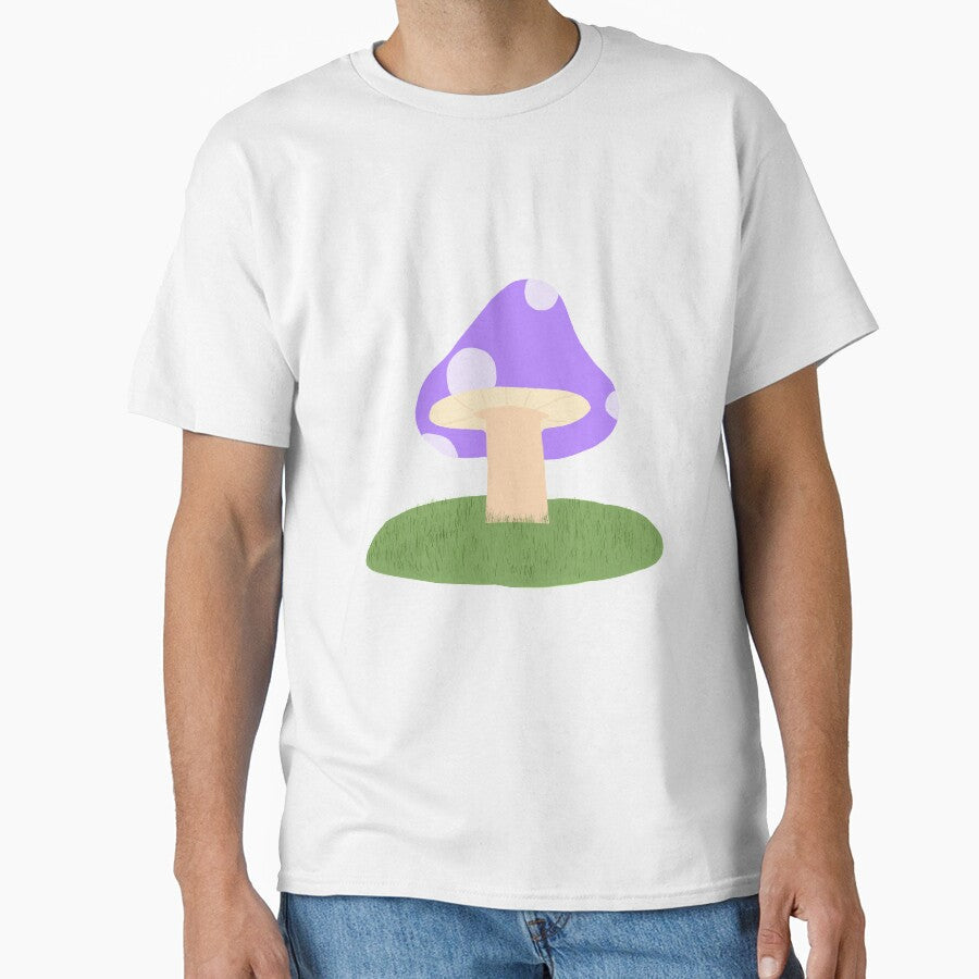 Purple Mushroom by Artsyly Unisex , , , Long Sleeve Tee