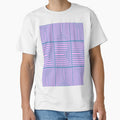 Mid Mod Op Art in Pink and Blue by JuneJournal