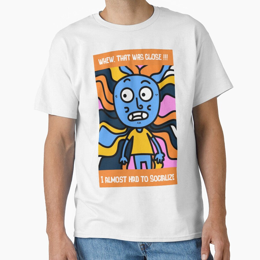 Whew that was close, I almost had to socialize by clarkrc Unisex , , , Long Sleeve Tee