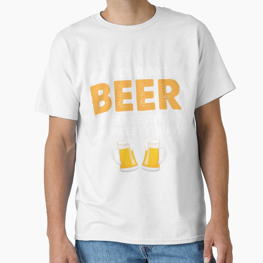 I'm Holding A Beer So Yeah I'm Pretty Busy by mmos Unisex , , , Long Sleeve Tee
