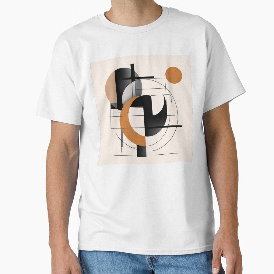 Modern Geometric Abstract Minimalist Wall Art in Earth Tones by semenol