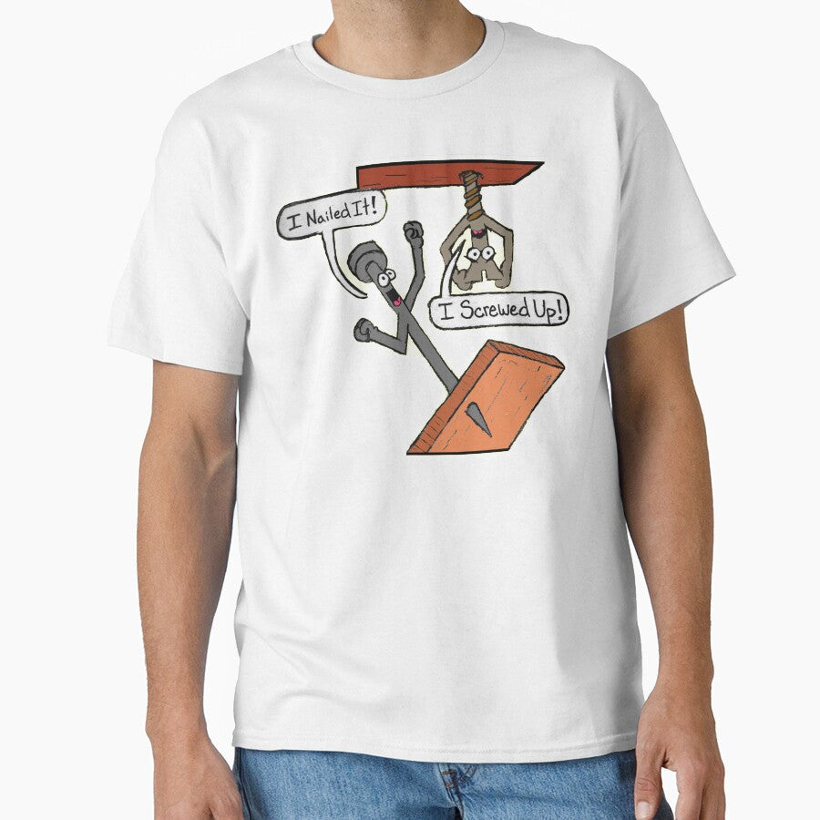 Nail and Screw Comic by Down The Drane Unisex , , , Long Sleeve Tee
