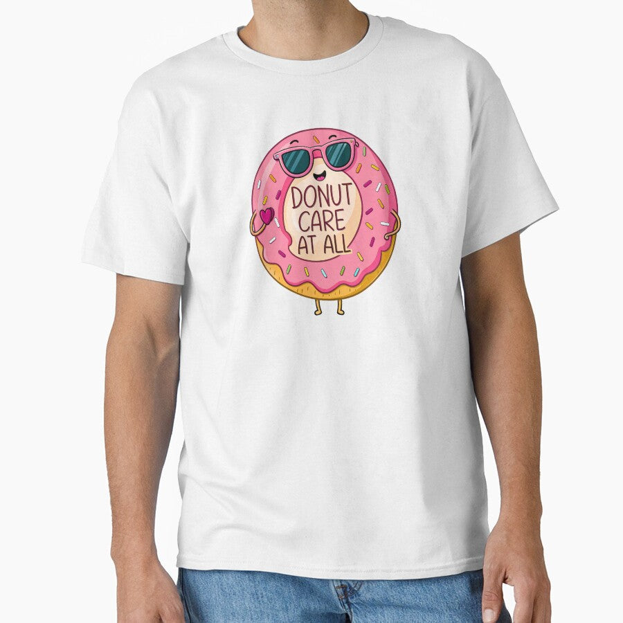 Donut Care Attitude by VibeTCreations Unisex , , , Long Sleeve Tee
